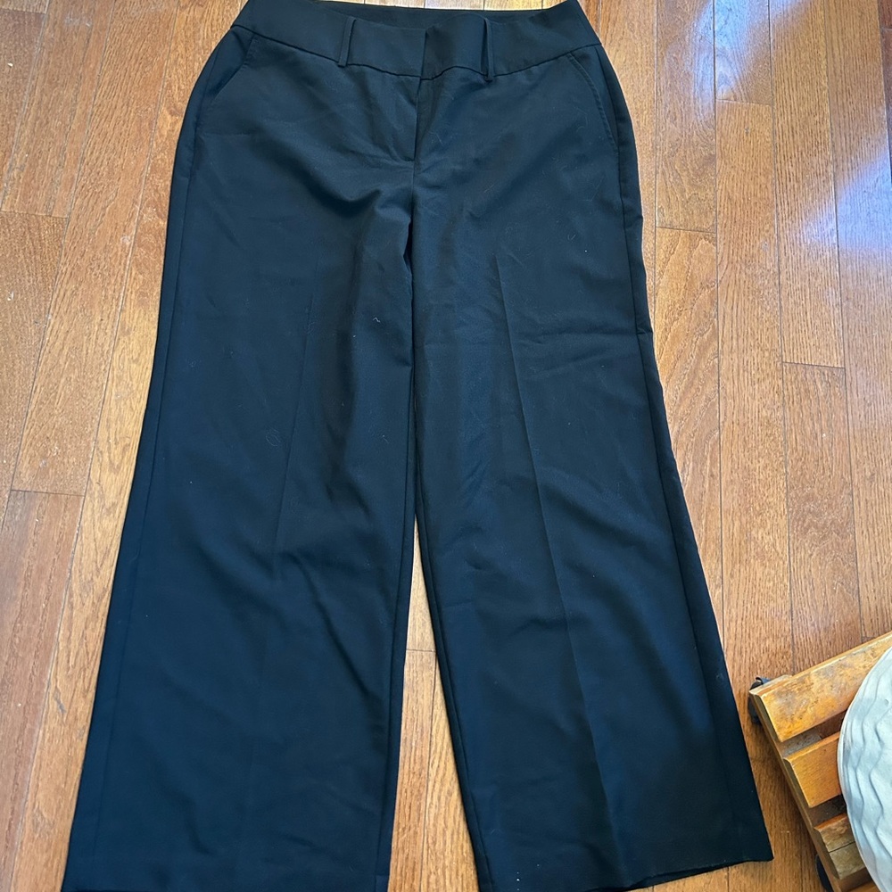 Black Wide Leg Dress Pants 16